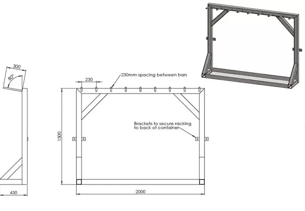 10 ft x 8 ft Rigging Loft / Tackle Store / Steel Storage Container Bespoke for sale – Available (photo 2)