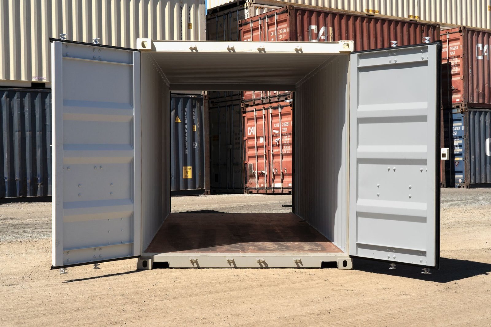 20-foot Double Door Shipping Container for sale – Used (Cargo Worthy)