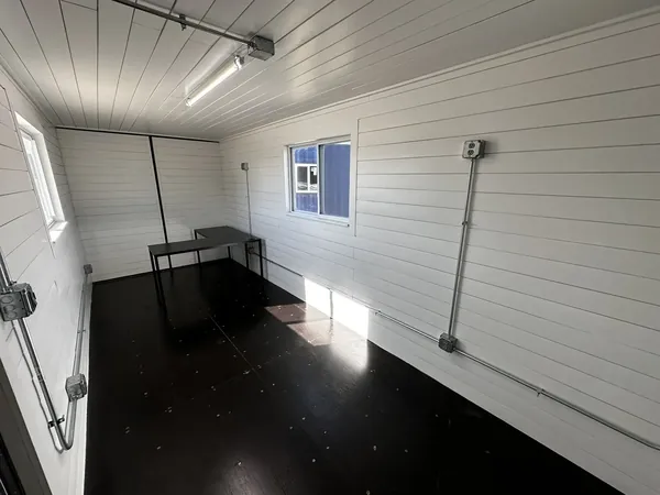 20ft 20’ Slate Gray Shiplap 120V Shipping Container Office Mini Split for sale – New (photo 5)