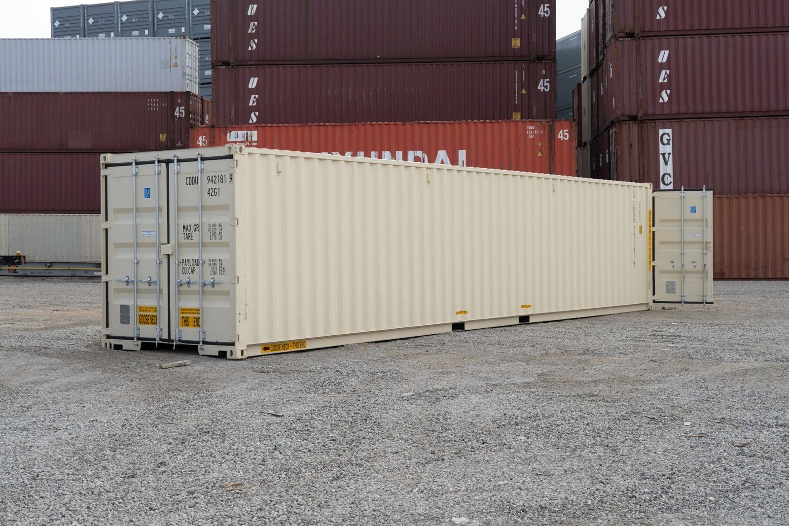 40-foot Double Door Shipping Container for sale – New
