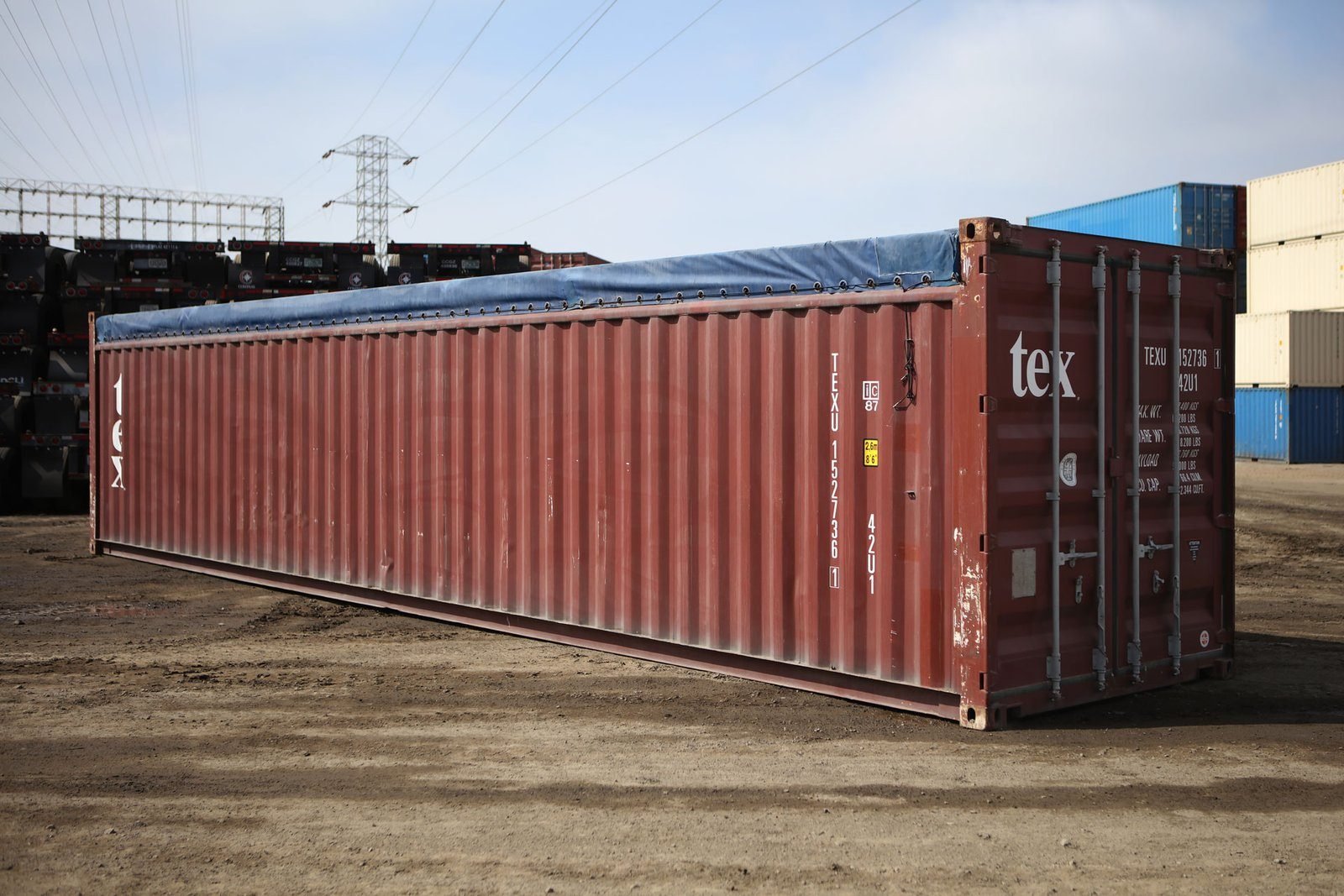 40-foot Open Top Shipping Container Cargo-worthy for sale – Used (Cargo Worthy)