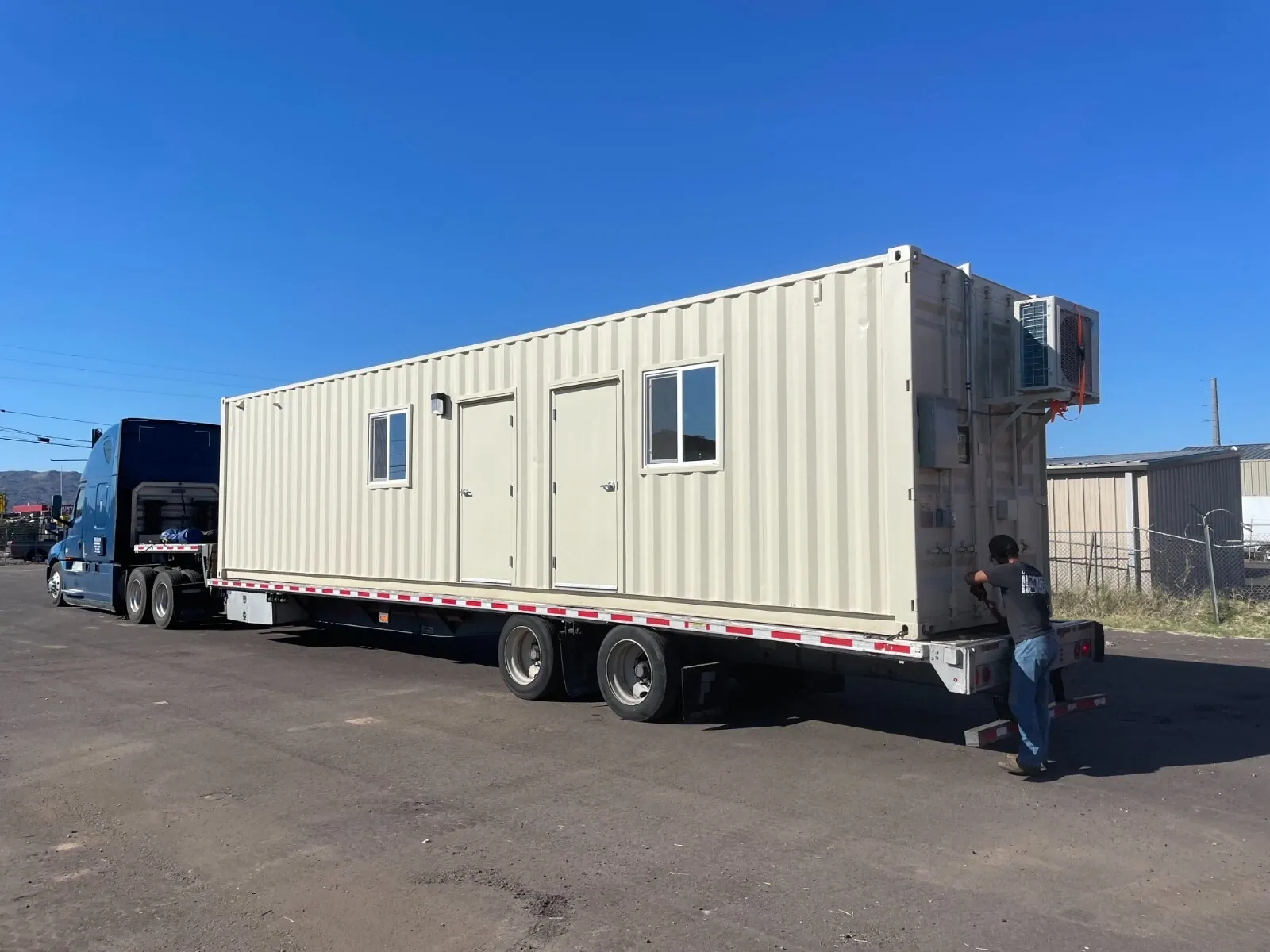 40ft Shipping Container Office with ADA Restroom for sale – Available