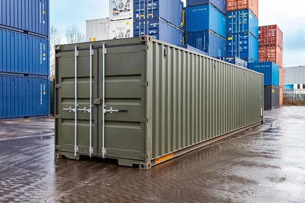 40ft Tunnel Container – Fully Shelved Mobile Workshop for sale – Available (photo 2)
