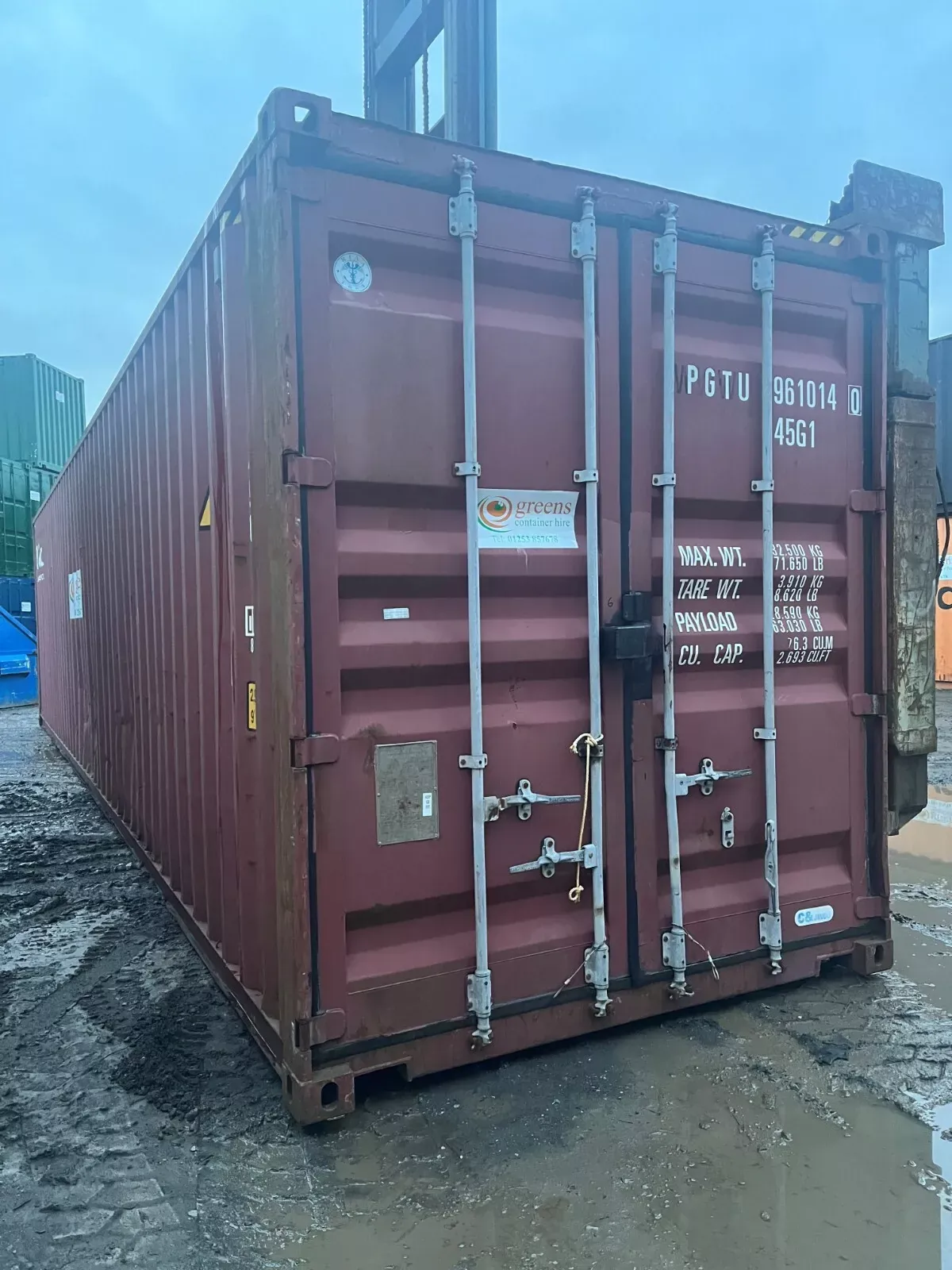 40FT Hi Cube Shipping Container for sale – Used (Cargo Worthy)