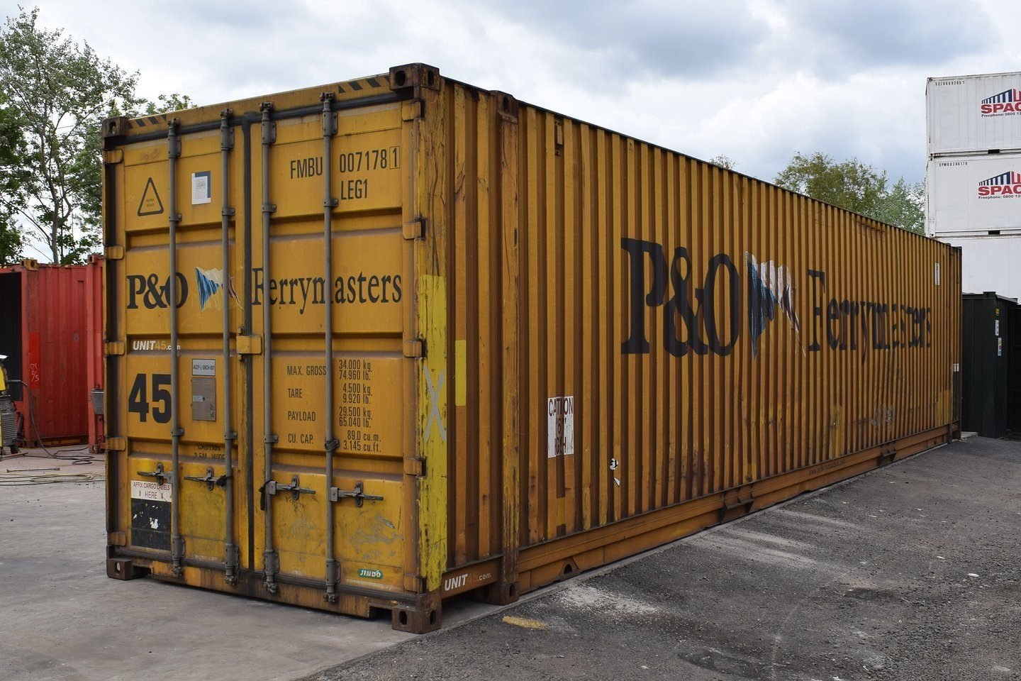 45Ft Hc Shipping Container High Cube Wind And Watertight-Cargo Worthy for sale – Used (Cargo Worthy)