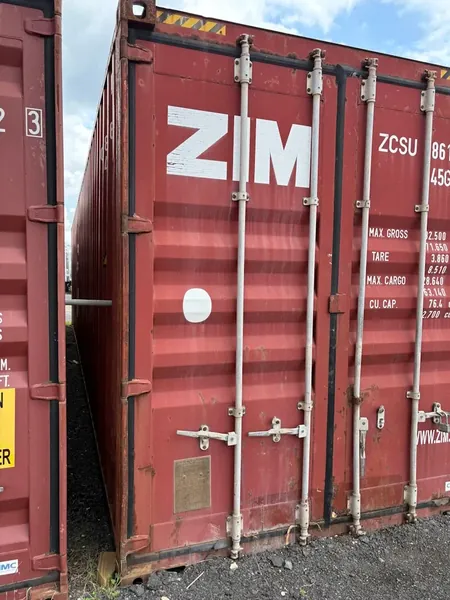 45ft Steel Shipping Containers Red for sale – Used (Cargo Worthy) (photo 2)