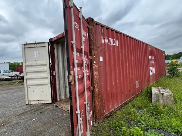 45ft Steel Shipping Containers Red for sale – Used (Cargo Worthy) (photo 3)