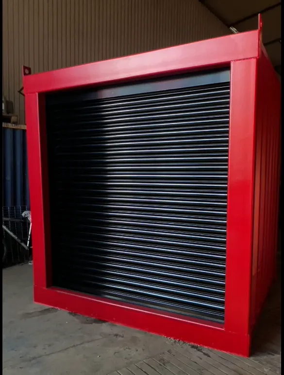 6ft Bespoke Roller Shuttered Shipping Container | Secure  Motorized Coiling Door for sale – Available
