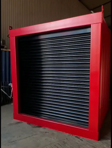 6ft Bespoke Roller Shuttered Shipping Container | Secure  Motorized Coiling Door for sale – Available (photo 4)