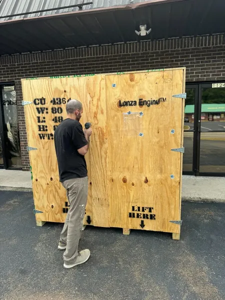 Heavy Duty Wood Shipping Crate – 80″ x 48″ x 82″ for sale – Used (Cargo Worthy) (photo 2)