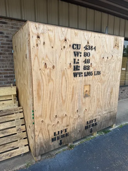 Heavy Duty Wood Shipping Crate – 80″ x 48″ x 82″ for sale – Used (Cargo Worthy) (photo 3)