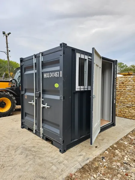 8′ Shipping Container Site Safe Lock Up Box Toolbox 8ft Workshop Shed Office for sale – Available (photo 2)