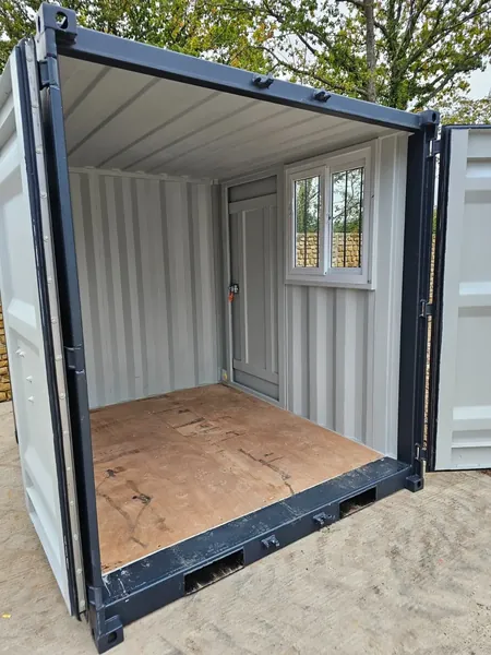 8′ Shipping Container Site Safe Lock Up Box Toolbox 8ft Workshop Shed Office for sale – Available (photo 7)