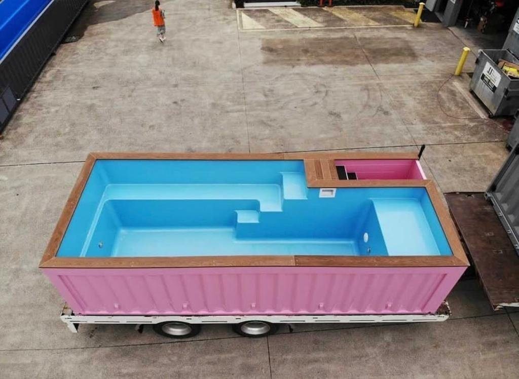 Pink 20 Ft Container Pool for sale – Available