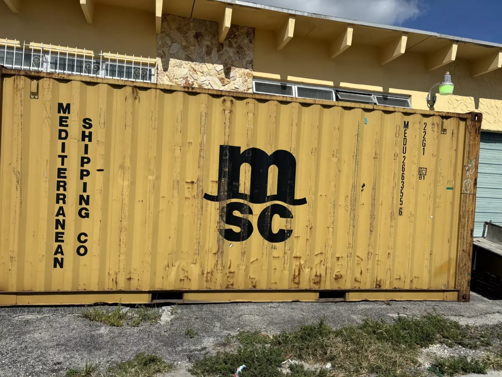 20ft Conex Shipping / Storage Container – Yellow/Gold – Priced to Sell! for sale – Used (Cargo Worthy)