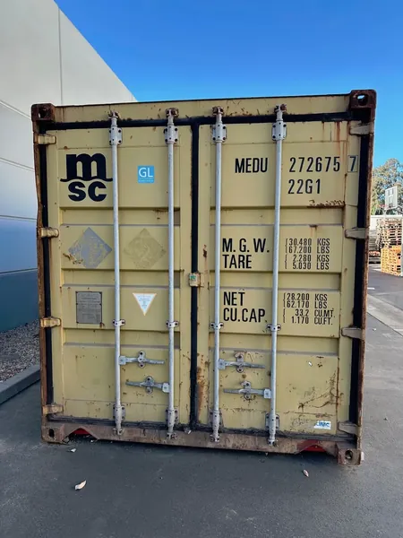20ft Conex Shipping / Storage Container – Yellow/Gold – Priced to Sell! for sale – Used (Cargo Worthy) (photo 3)