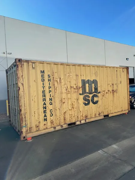 20ft Conex Shipping / Storage Container – Yellow/Gold – Priced to Sell! for sale – Used (Cargo Worthy) (photo 4)