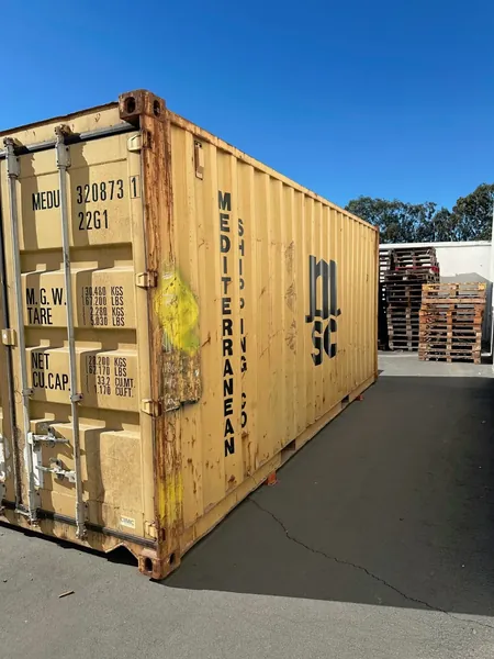 20ft Conex Shipping / Storage Container – Yellow/Gold – Priced to Sell! for sale – Used (Cargo Worthy) (photo 6)