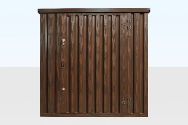 Wood-Effect Flat Packed Storage Container 2M X 2.1M for sale – New (photo 2)