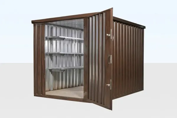 Wood-Effect Flat Packed Storage Container 2M X 2.1M for sale – New (photo 3)