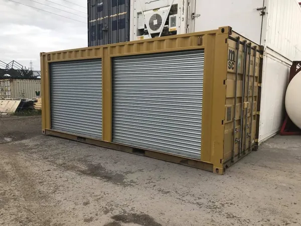 Yellow 20ft Container – Dual Side Roll-Up Doors for sale – Used (Cargo Worthy) (photo 5)